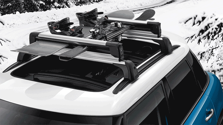 MINI Zubehör - MINI Dachreling - Ski- und Snowboardhalterung