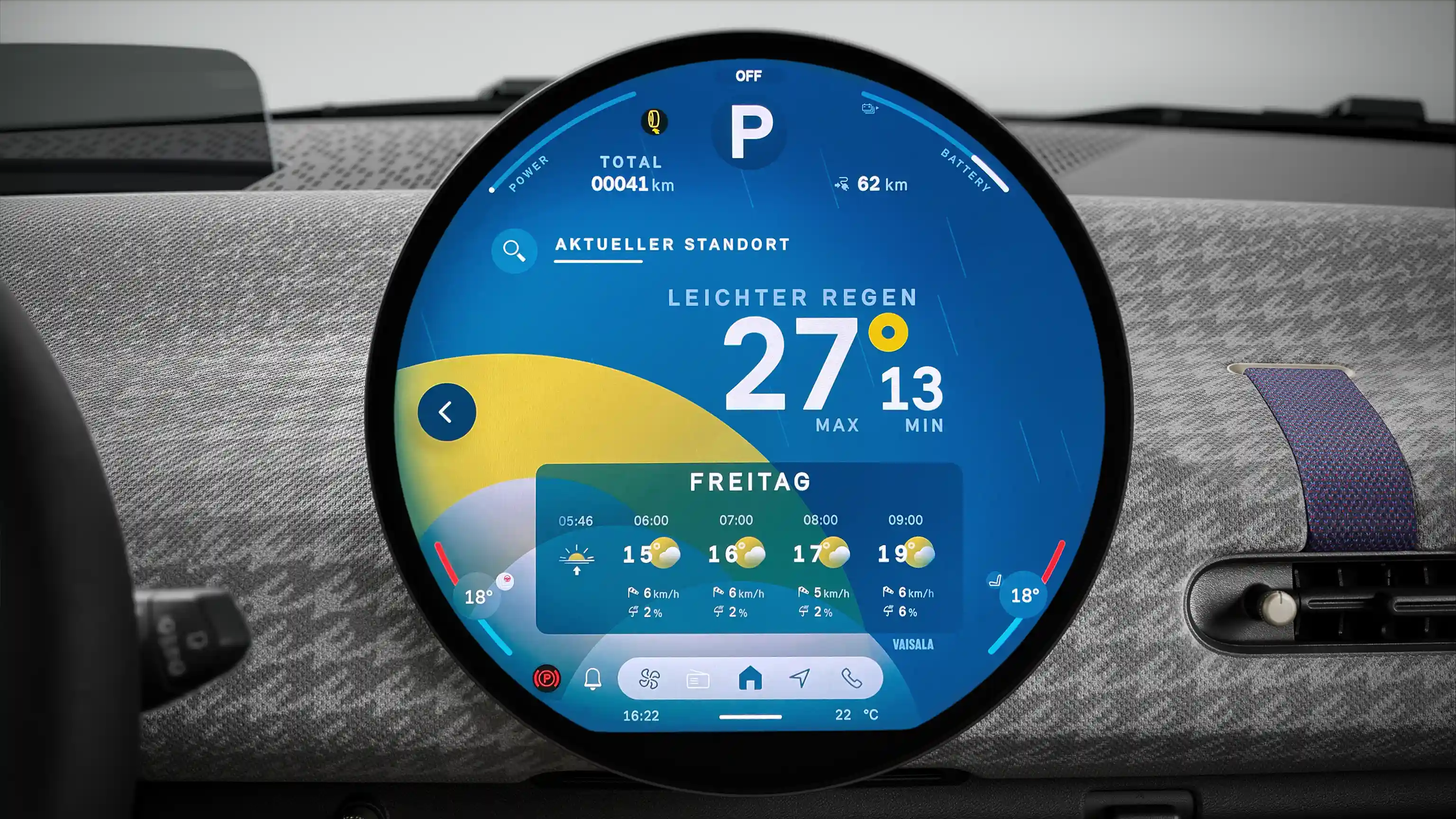 MINI Cooper Electric – Rundes Display