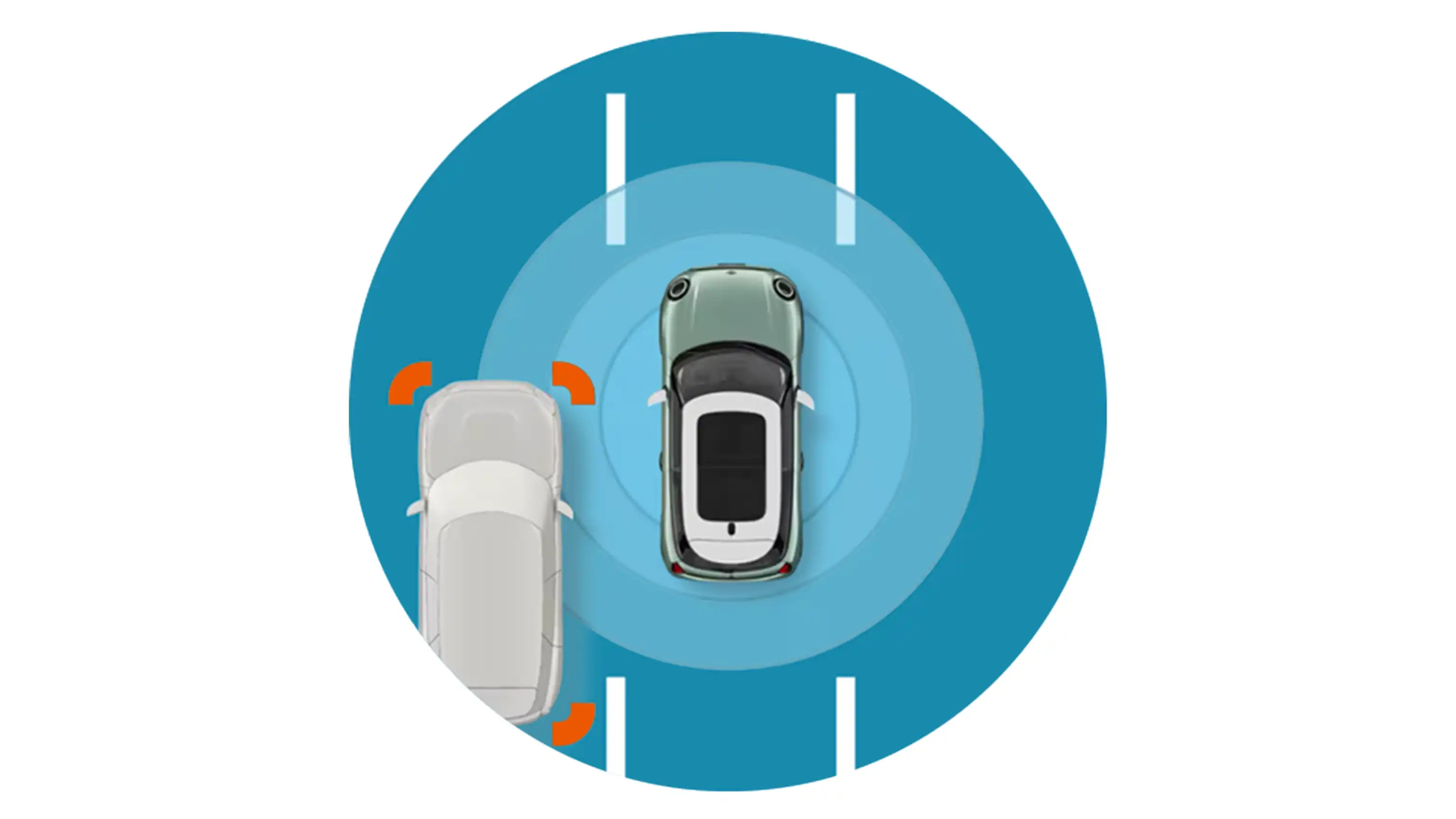 MINI Cooper Electric – Fahrzeugerkennung im toten Winkel