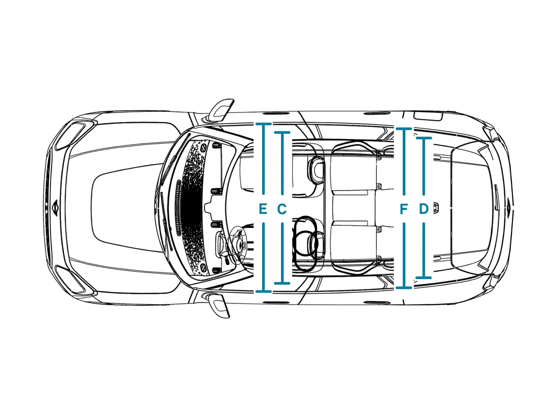 MINI Countryman - Abmessungen Interieur