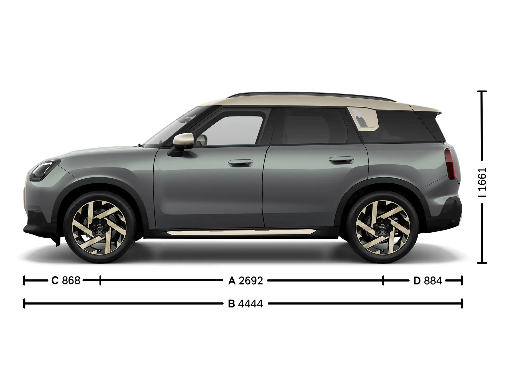 MINI Countryman Abmessungen Seite