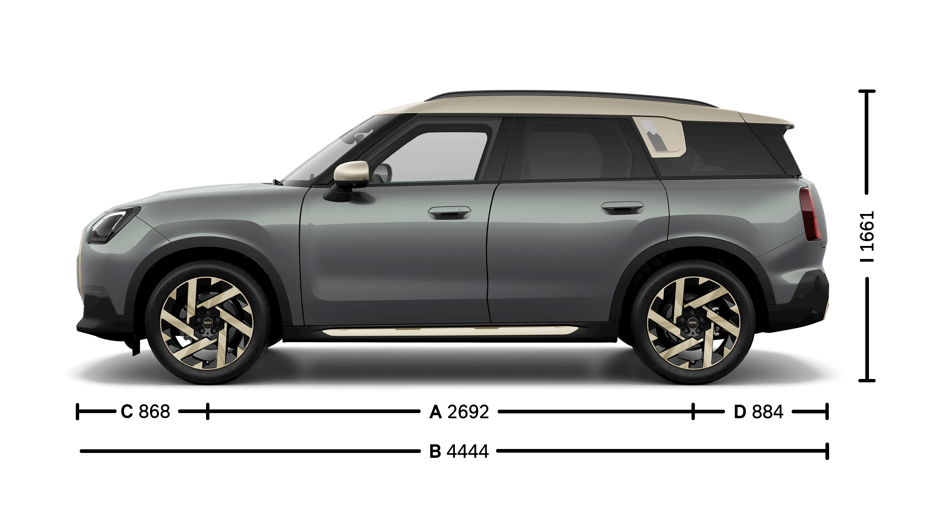 MINI Countryman Abmessungen Seite