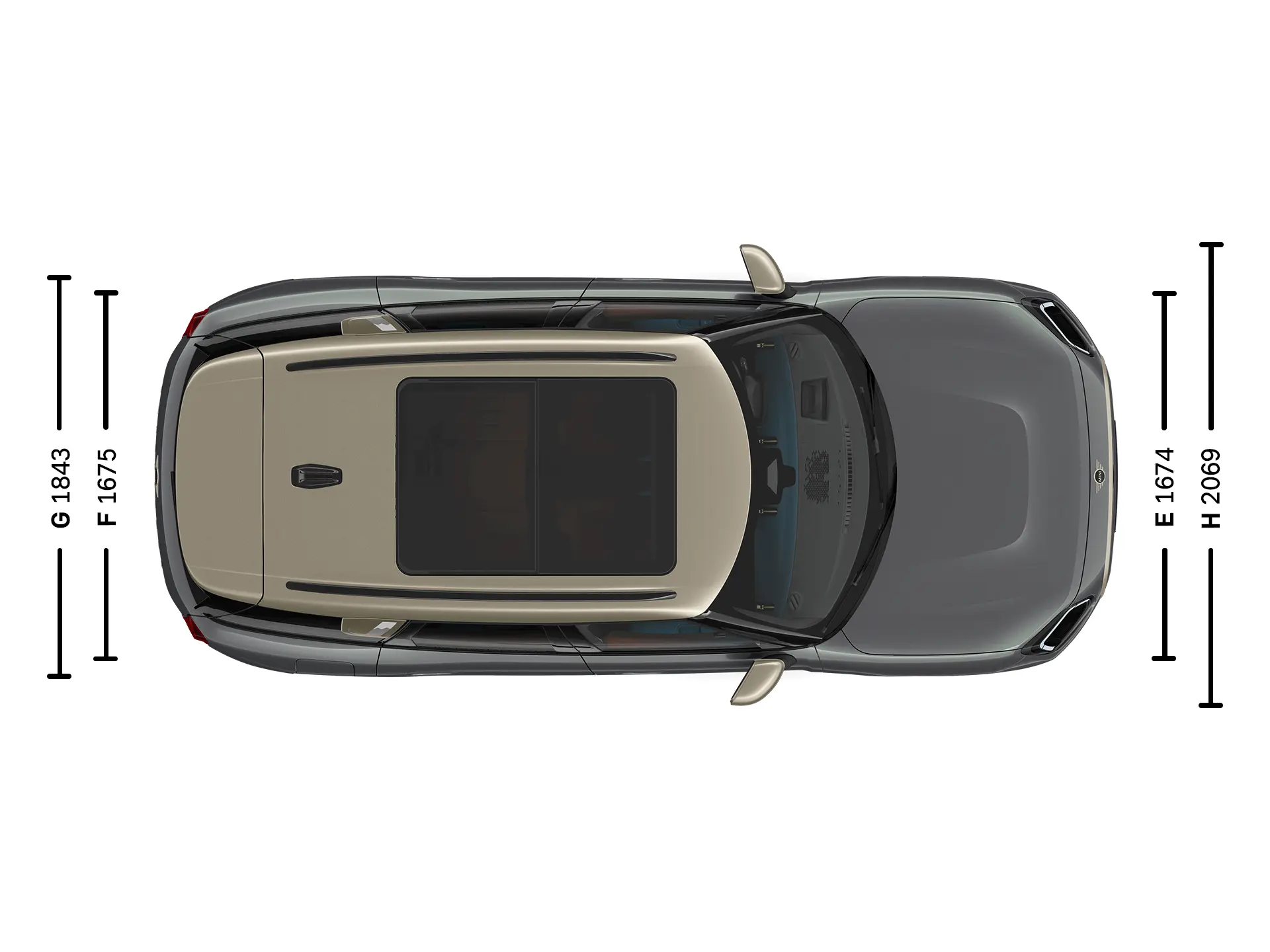MINI Countryman Abmessungen Oben