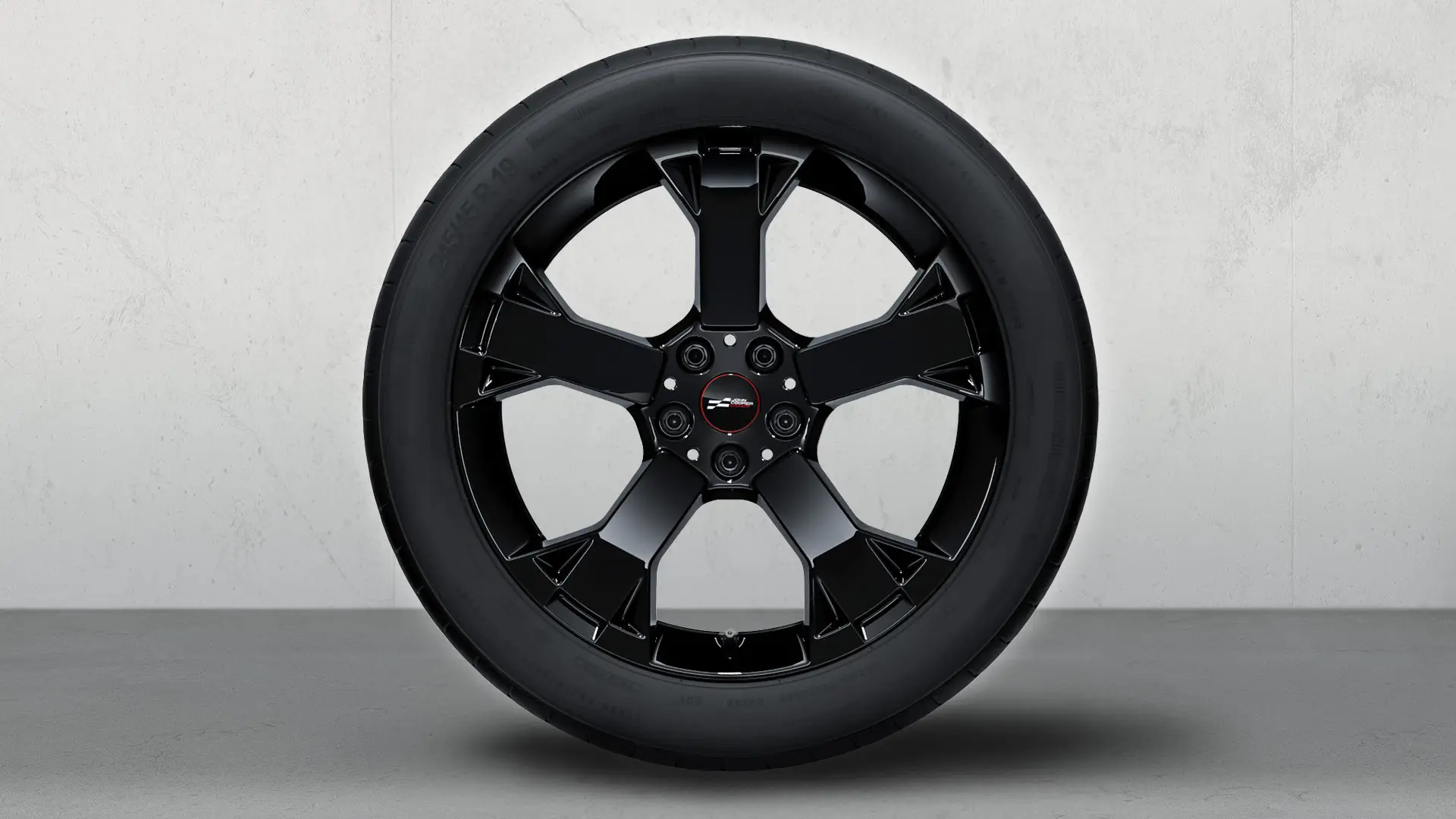 Nahaufnahme des MINI 19-Zoll-Leichtmetallrads JCW Runway Spoke 948 in Jet Black mit Speichendetails.