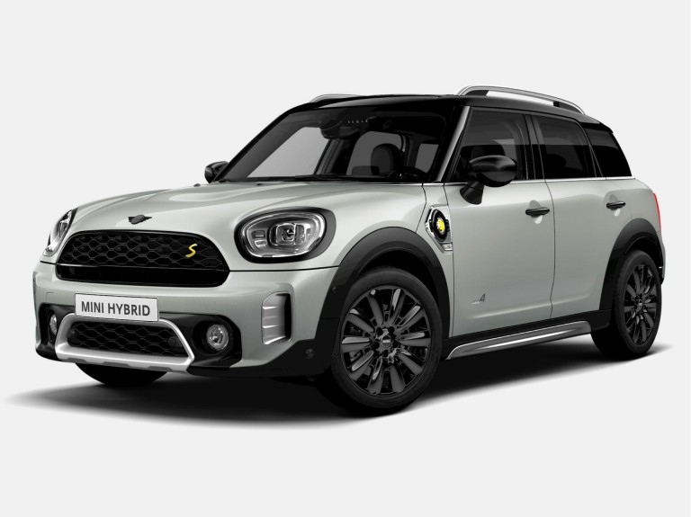 mini cooper countryman all 4 – silber und schwarz – Seitenansicht
