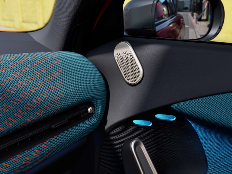Vollelektrischer MINI Aceman – Nachhaltigkeit – recycelte Materialien