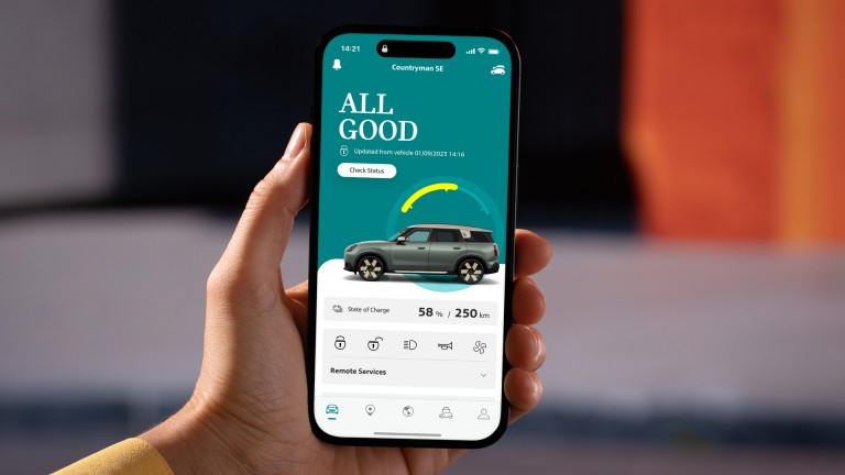 Der erste vollelektrische MINI Countryman – Digitales Erlebnis – MINI App